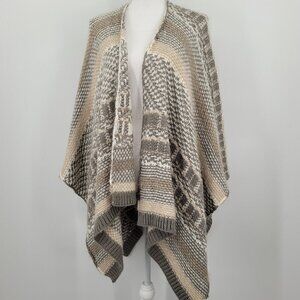 Simply Noelle Cottage Cardi Cardigan Knit Wrap Poncho